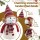 Jingle Jollys Christmas Snowman Handicraft Ornament 60cm Plush Wool & Foam Holiday Decoration with Red Scarf & Hat
