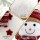 Jingle Jollys Christmas Snowman Handicraft Ornament 60cm Plush Wool & Foam Holiday Decoration with Red Scarf & Hat