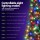 Jingle Jollys 1.8M LED Corner Christmas Tree - Multi-Colour, 8 Modes, 466 PVC Tips, Quick Setup, Sturdy Base