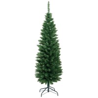 Jingle Jollys 6FT Green Christmas Tree with 300 PVC Tips, Sturdy Metal Stand, Easy Assembly, Perfect for Festive Decor
