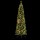 Jingle Jollys 2.1m Pre-lit Corner Christmas Tree, 430 PVC Tips, 250 Warm LED Lights, Metal Stand, Easy Setup