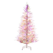 Jingle Jollys 1.8M LED Christmas Tree with 200 Multi-Colour Lights, 8 Modes, Realistic PE Foliage, and Sturdy Iron Base