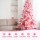 Jingle Jollys 6FT Pink Christmas Tree with Snow Flocked Leaves, 810 PVC & PE Tips, Sturdy Metal Stand, Easy Setup