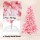 Jingle Jollys 6FT Pink Christmas Tree with Snow Flocked Leaves, 810 PVC & PE Tips, Sturdy Metal Stand, Easy Setup