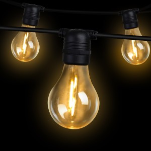 59m LED Festoon String Lights - Outdoor Waterproof, Low Voltage, 60 Bulbs for Christmas, Wedding, Garden Decor