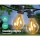 77m LED Festoon String Lights - Outdoor Christmas Wedding Garden Decor, Waterproof IP44, 80 Bulbs, Warm Glow