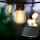 Unbranded 17m Solar LED Festoon Lights - Outdoor Waterproof IP44, 4 Modes, USB Recharge, Warm White for Parties & Decor