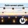 17m Solar Festoon String Lights Outdoor 30 LED S14 Bulbs, 4 Modes, USB Rechargeable, Warm White, 2 Pack, Waterproof