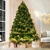 Jingle Jollys 1.8M Pre-lit Christmas Tree with 1980 Warm LED Lights, 8 Modes, PVC Tips, and Metal Base - Easy Setup