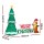 Jingle Jollys 2.4m Christmas Inflatable Gingerbread Man and Tree with LED Lights, 190T Polyester, Indoor Outdoor Decor