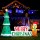 Jingle Jollys 2.4m Christmas Inflatable Gingerbread Man and Tree with LED Lights, 190T Polyester, Indoor Outdoor Decor