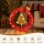 Jingle Jollys 60cm LED Bell Wreath: 30 Warm-White Lights, All-Weather, 5m Cable, Indoor/Outdoor Christmas Decor