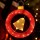 Jingle Jollys 60cm LED Bell Wreath: 30 Warm-White Lights, All-Weather, 5m Cable, Indoor/Outdoor Christmas Decor