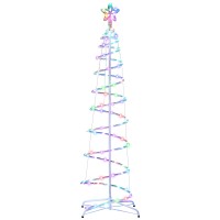 Jingle Jollys 1.8m RGB LED Christmas Tree with 100 Lights, Bluetooth Control, Durable Steel Frame, Indoor & Outdoor Use