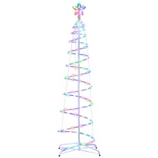 Jingle Jollys 1.8m RGB LED Christmas Tree with 100 Lights, Bluetooth Control, Durable Steel Frame, Indoor & Outdoor Use