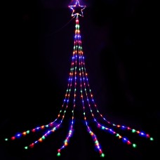 Jingle Jollys 320 LED 5M Solar String Fairy Lights - Multi-Colour, 6 Cascading Strands, Indoor/Outdoor, Weather Resistant