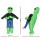 Inflatable Green Alien Costume for Adults - 1.95m Polyester Suit with Fan System, Battery/USB Powered