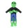 Inflatable Green Alien Costume for Adults - 1.95m Polyester Suit with Fan System, Battery/USB Powered