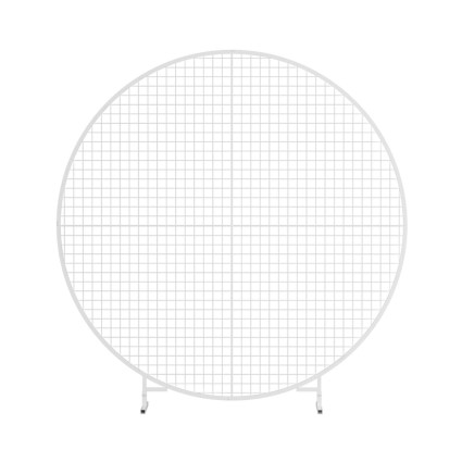 2M Round Metal Backdrop Stand for Wedding, Party, Flower, Balloon Display – Gold or White, Easy Setup, Stable Frame