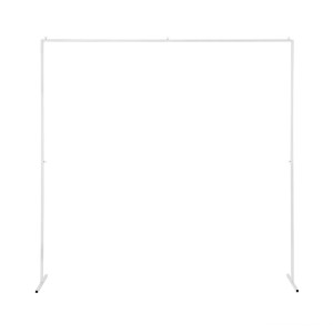 2M Backdrop Stand: Elegant Metal Frame for Wedding, Party, Flower & Balloon Decor - Easy Setup, White & Gold