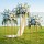Gold Hexagon Wedding Backdrop Stand Set 3-Piece Metal Pedestals for Weddings Parties Photoshoots Events