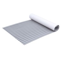 Seamanship EVA Foam Boat Flooring Mat, Light Grey, 240x90x0.6cm, Weather-Resistant, Anti-Slip, Easy DIY Installation