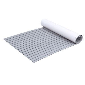 Seamanship EVA Foam Boat Flooring Mat, Light Grey, 240x90x0.6cm, Weather-Resistant, Anti-Slip, Easy DIY Installation