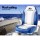 Seamanship 2X Folding Boat Seats, Premium Molded Plastic, Grey/Blue, 41x38x60cm, UV-Resistant, Swivel Base Included