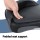 Seamanship Stand Up Lean Boat Seat, PVC, 8cm Padding, Black/Charcoal, Saltwater & UV Resistant, Swivel Base, 38x28x14
