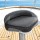 Seamanship Stand Up Lean Boat Seat, PVC, 8cm Padding, Black/Charcoal, Saltwater & UV Resistant, Swivel Base, 38x28x14