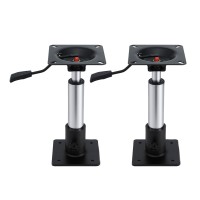 Seamanship Boat Seat Pedestal 34–46cm Adjustable Gas Lift 360° Swivel Heavy Duty 2 Pack Supports 180kg