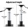 Seamanship Boat Seat Pedestal 34–46cm Adjustable Gas Lift 360° Swivel Heavy Duty 2 Pack Supports 180kg