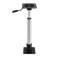 Seamanship Adjustable Boat Seat Pedestal 55-75cm Gas Lift, 360° Swivel, Steel Base, 181kg, Corrosion Resistant