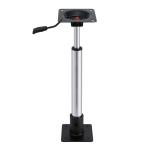 Seamanship Adjustable Boat Seat Pedestal 55-75cm Gas Lift, 360° Swivel, Steel Base, 181kg, Corrosion Resistant