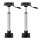 Seamanship Boat Seat Pedestal 2 Pack 55–75cm Adjustable Gas Lift 360° Swivel Steel Base Aluminium Post 180kg