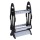 Seamanship Fishing Rod Holder, Plastic, Double-Sided, Black/Grey - 16-Rod Storage Rack for Indoor/Outdoor Use