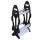 Seamanship Fishing Rod Holder, Plastic, Double-Sided, Black/Grey - 16-Rod Storage Rack for Indoor/Outdoor Use