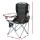 Weisshorn Grey Folding Camping Chairs 2pcs - Portable, Durable 600D Oxford, High Back, 100kg Capacity, Bonus Carry Bag