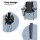 Weisshorn Grey Folding Camping Chairs 2pcs - Portable, Durable 600D Oxford, High Back, 100kg Capacity, Bonus Carry Bag