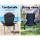 Weisshorn Portable Folding Camping Chairs 2pcs, Navy, Steel Frame, 600D Oxford Fabric, Drink Holder, 100kg Capacity