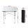 Weisshorn 70CM Aluminium Folding Camping Table - Portable, Roll-Up Design, 30KG Capacity with Carry Bag, Non-Slip Feet