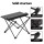 Weisshorn 40CM Aluminium Folding Camping Table - Portable Roll-Up Design with Carry Bag, 30KG Capacity, Anti-Rust