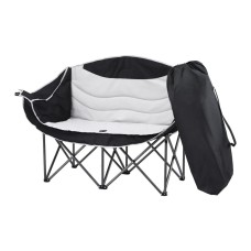 Weisshorn Double Folding Moon Chair, 240KG Capacity, 600D Oxford Fabric, Iron Frame, Portable for Outdoor Use Weisshorn Double Folding Moon Chair, 240KG Capacity, 600D Oxford Fabric, Iron Frame, Portable for Outdoor Use