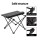 Weisshorn 3-Piece Folding Camping Set with Aluminium Table and Two Steel Frame Chairs Portable Picnic Outdoor