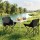 Weisshorn 3pc Camping Set Folding Aluminium Table 60x45cm with 2 Steel Frame Chairs 600D Fabric Carry Bags