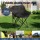 Weisshorn 3pc Camping Set Folding Aluminium Table 60x45cm with 2 Steel Frame Chairs 600D Fabric Carry Bags