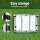 Weisshorn 3pc Camping Set Folding Aluminium Table 60x45cm with 2 Steel Frame Chairs 600D Fabric Carry Bags