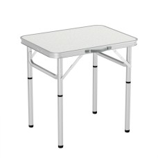 Weisshorn Folding Camping Table 60cm Adjustable Height Aluminium Portable Picnic Table with MDF Top 25kg