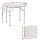 Weisshorn Folding Camping Table 60cm Adjustable Height Aluminium Portable Picnic Table with MDF Top 25kg