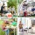 Weisshorn Folding Camping Table 60cm Adjustable Height Aluminium Portable Picnic Table with MDF Top 25kg